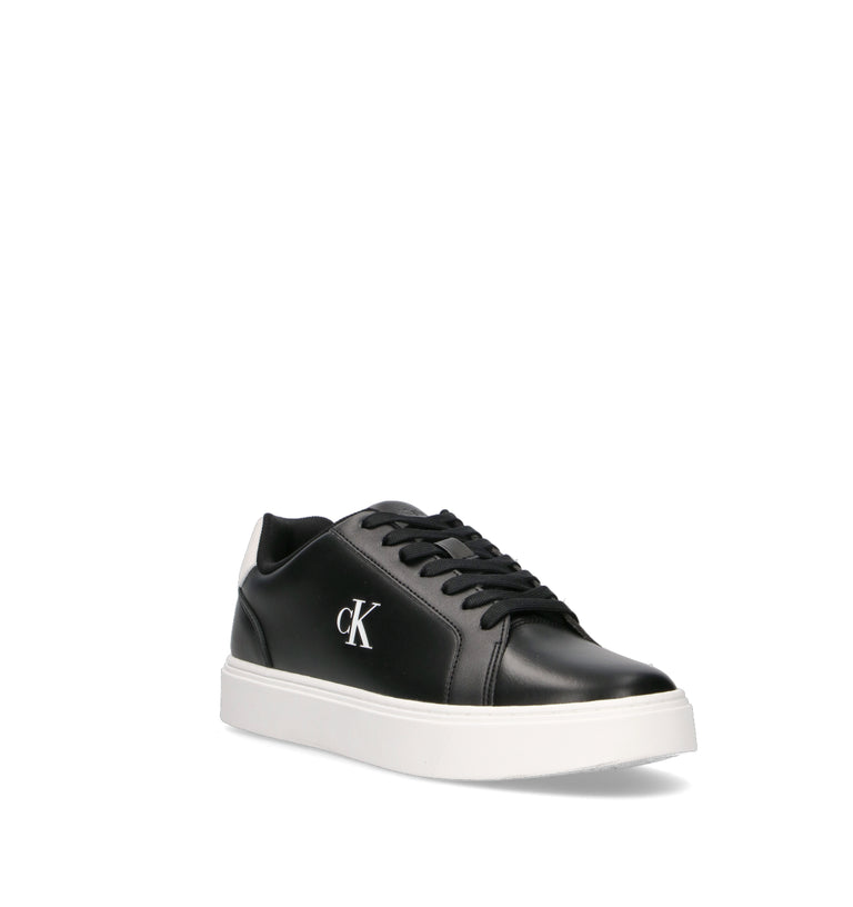 CALVIN KLEIN JEANS Sneaker uomo nera in pelle