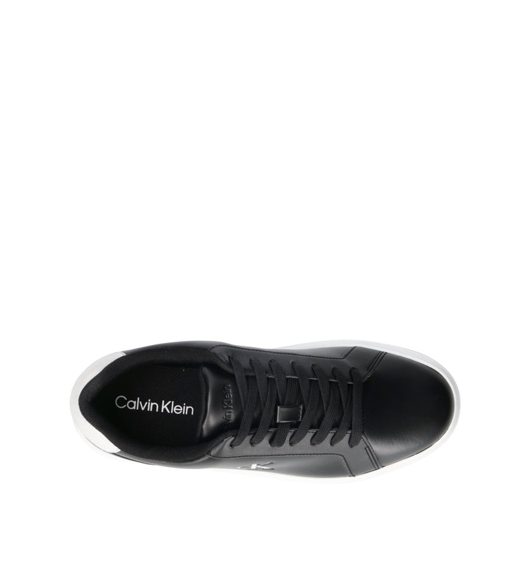 CALVIN KLEIN JEANS Sneaker uomo nera in pelle