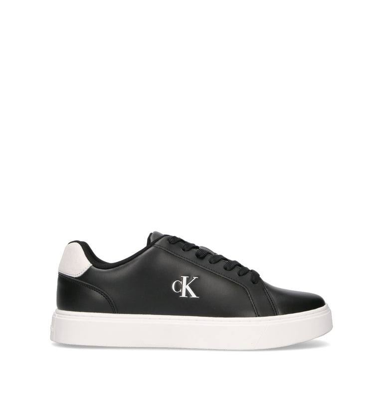 CALVIN KLEIN JEANS Sneaker uomo nera in pelle