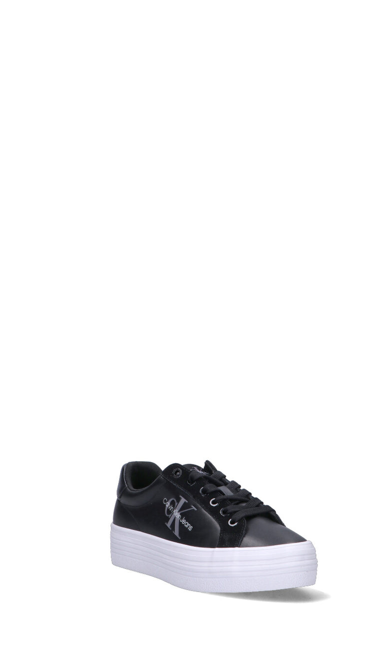 CALVIN KLEIN JEANS Sneaker donna nera in pelle