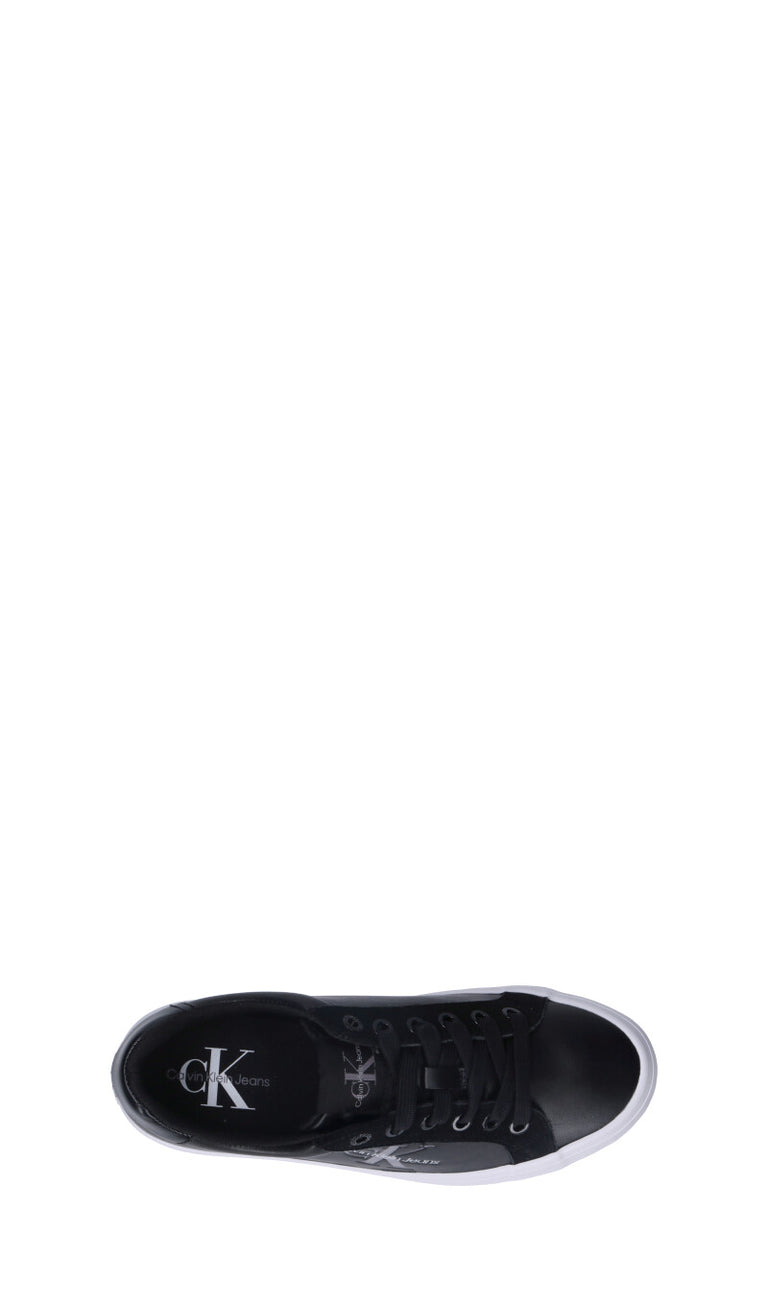 CALVIN KLEIN JEANS Sneaker donna nera in pelle