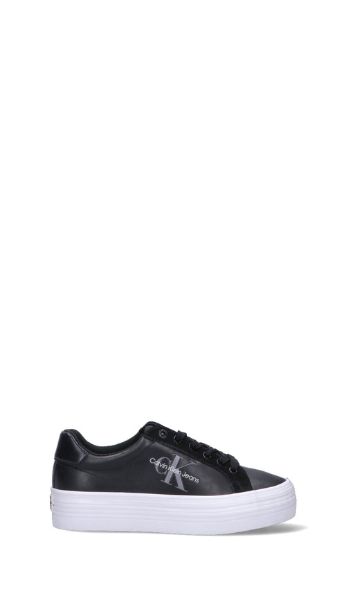 CALVIN KLEIN JEANS Sneaker donna nera in pelle