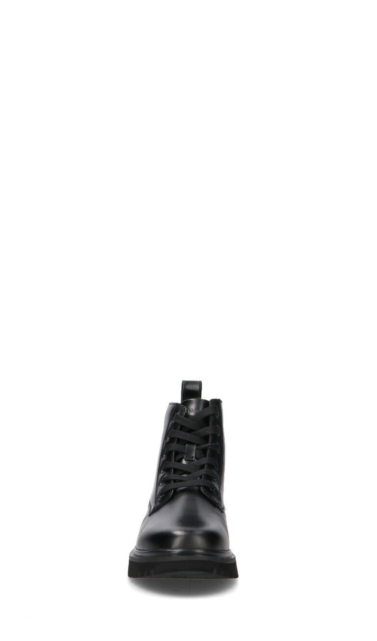CALVIN KLEIN JEANS polacco donna nero in pelle