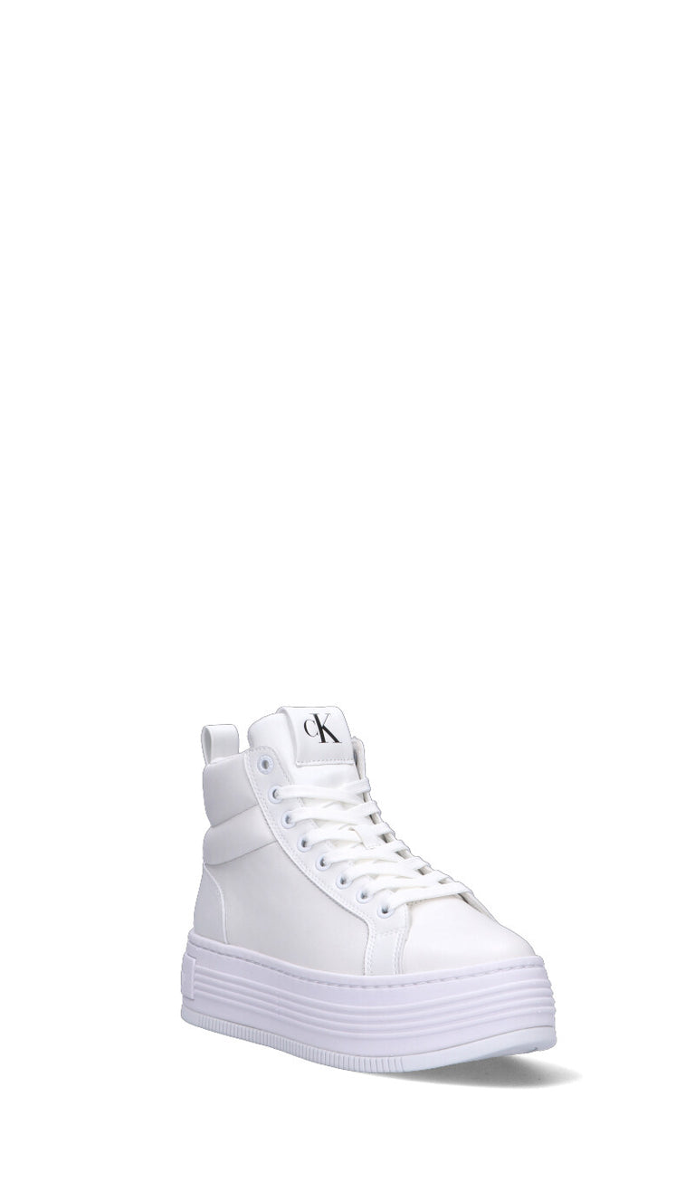 CALVIN KLEIN JEANS Polacco donna bianco in pelle