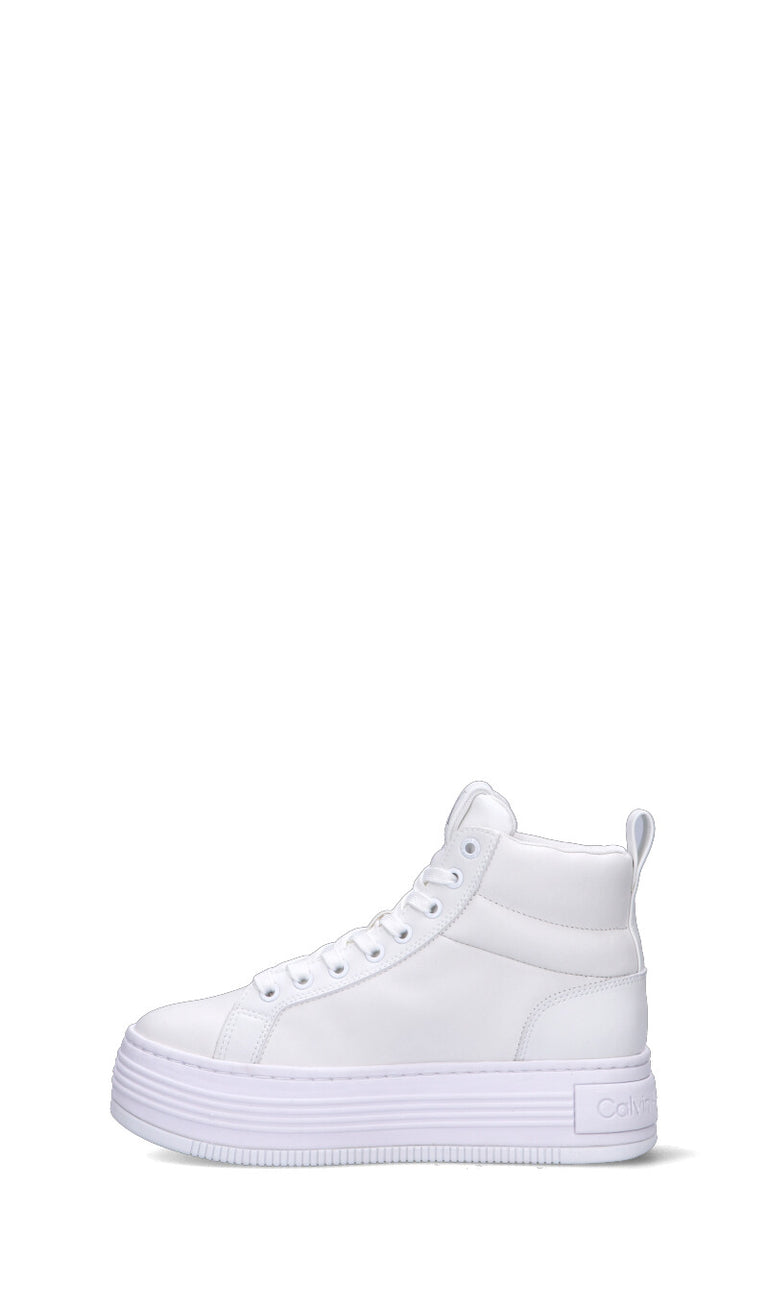CALVIN KLEIN JEANS Polacco donna bianco in pelle