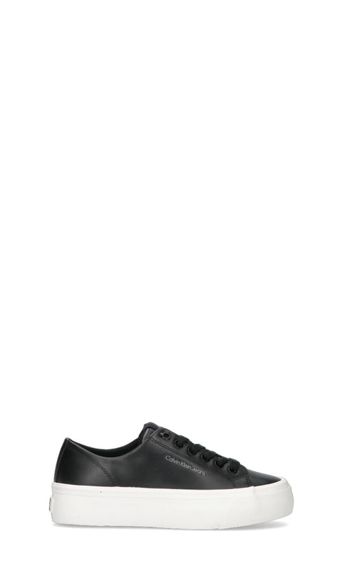 CALVIN KLEIN JEANS Sneaker donna nera in pelle
