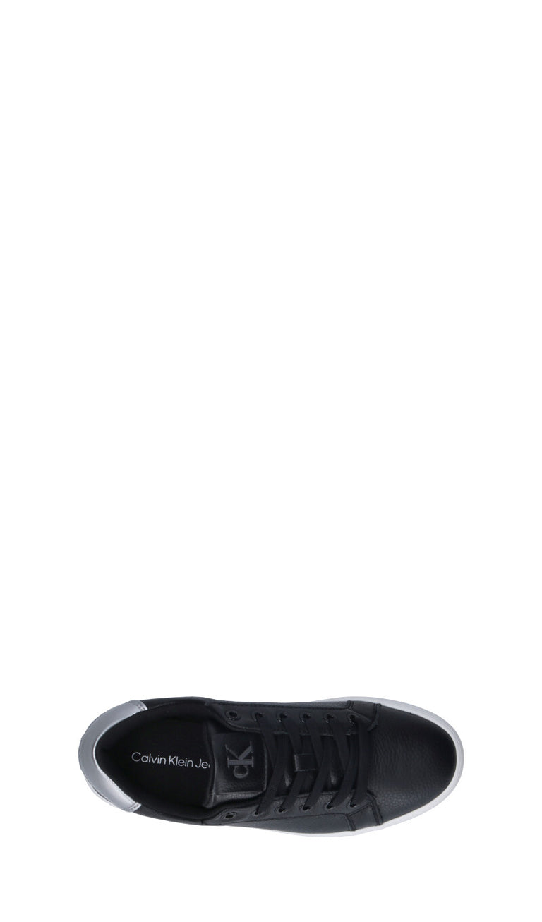 CALVIN KLEIN JEANS Sneaker donna nera in pelle