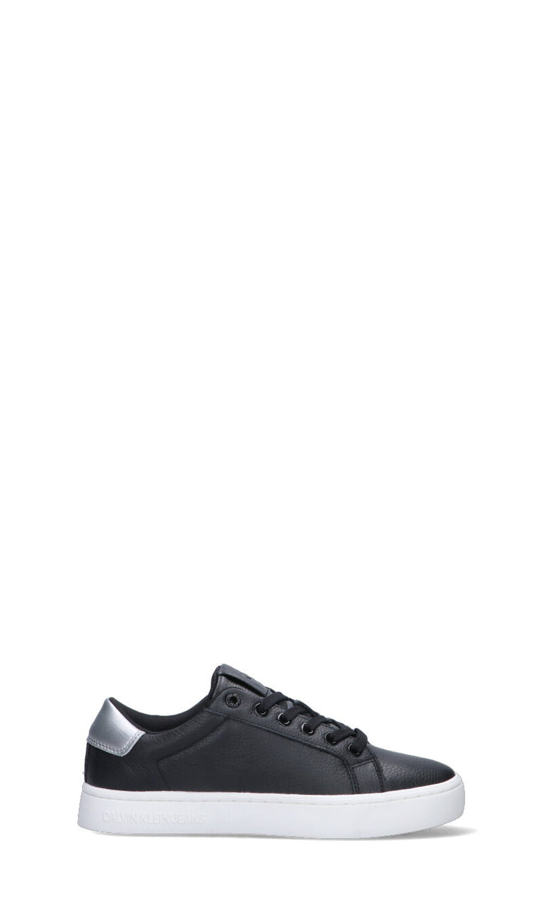 CALVIN KLEIN JEANS Sneaker donna nera in pelle