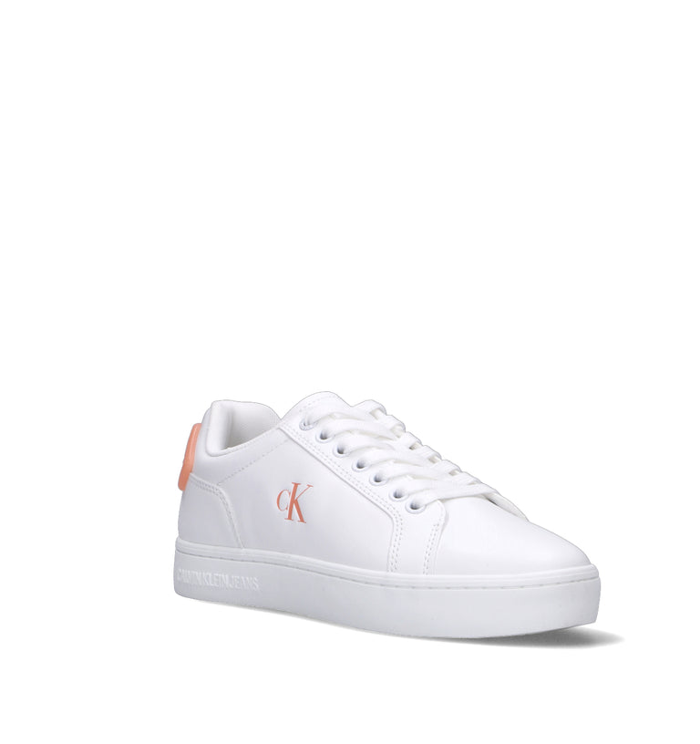 CALVIN KLEIN JEANS Sneaker donna bianca/pesca