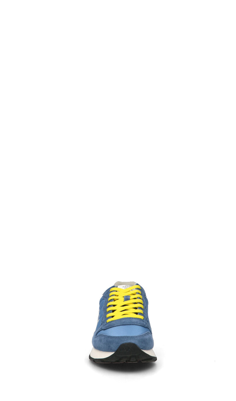 SUN68 Sneaker uomo blu/gialla in suede
