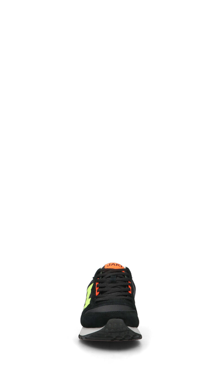 SUN68 Sneaker uomo nera/gialla/arancio in suede