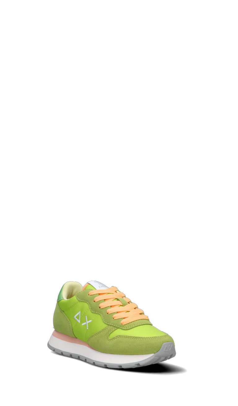 SUN68 Sneaker donna lime in suede