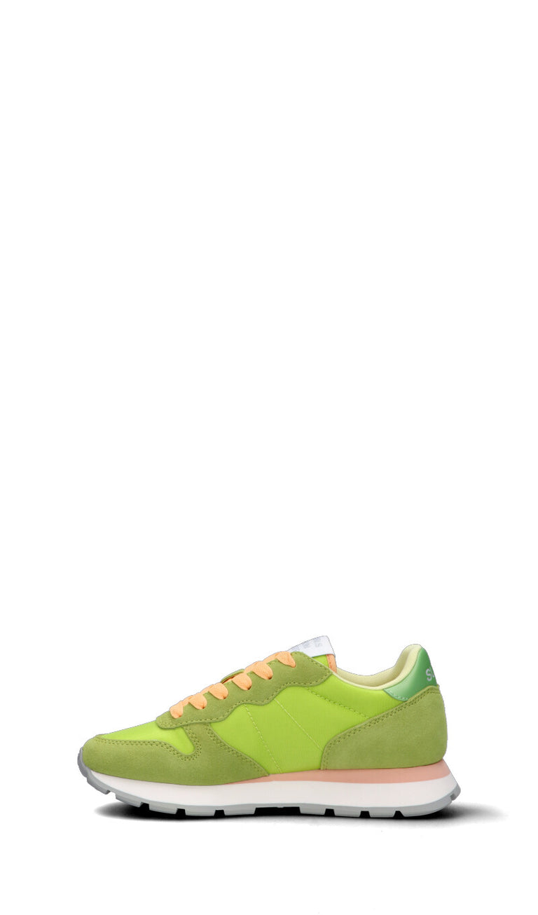 SUN68 Sneaker donna lime in suede