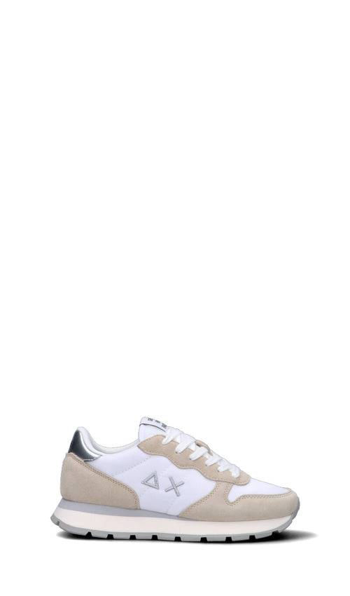 SUN68 Sneaker donna bianca/beige/argento in suede