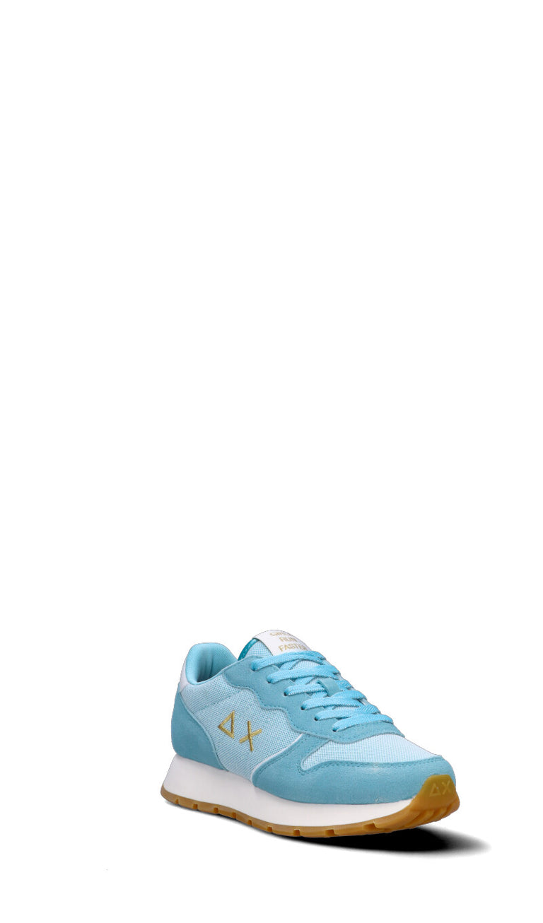 SUN68 Sneaker donna azzurra in suede