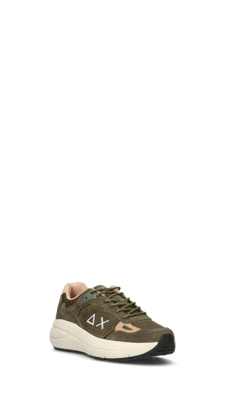 SUN68 Sneaker uomo militare in suede
