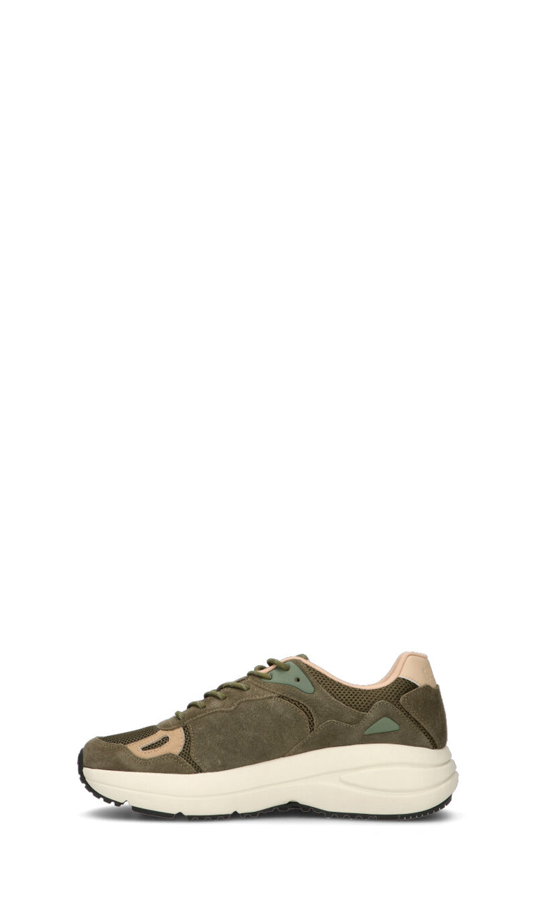 SUN68 Sneaker uomo militare in suede