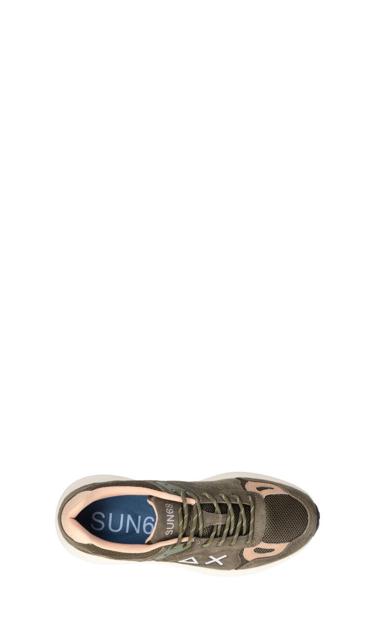 SUN68 Sneaker uomo militare in suede
