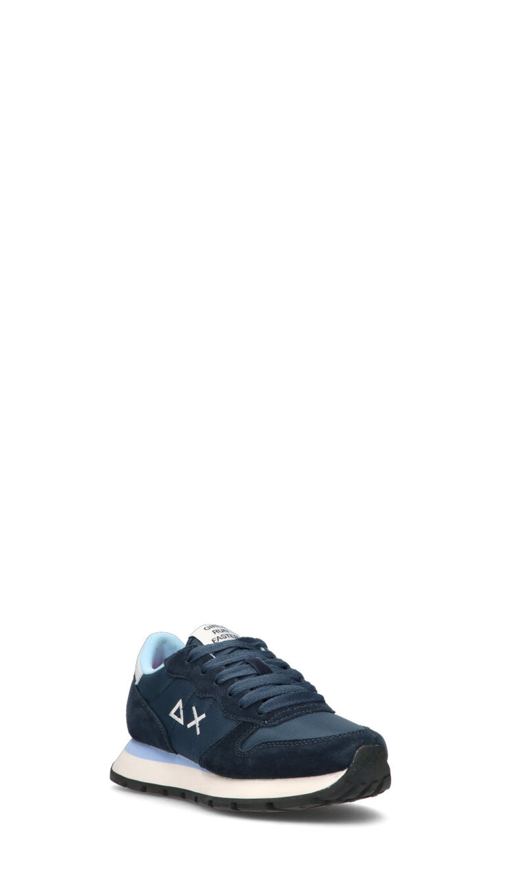 SUN68 Sneaker donna blu in suede