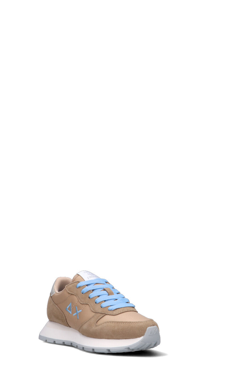 SUN68 Sneaker donna beige in suede