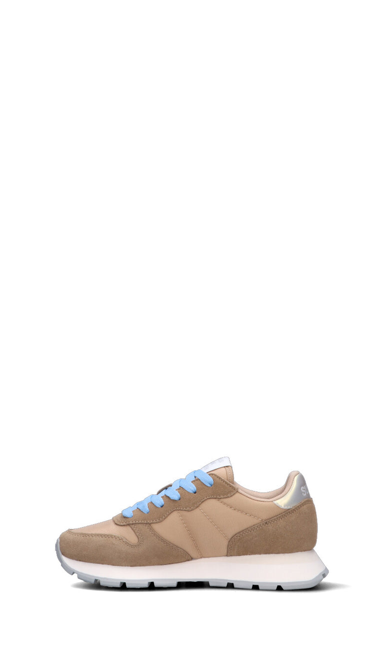 SUN68 Sneaker donna beige in suede