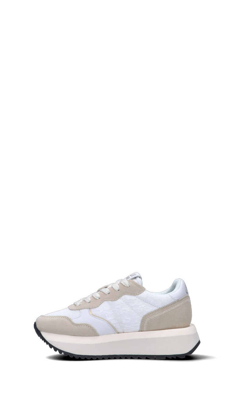 SUN68 Sneaker donna bianca/beige