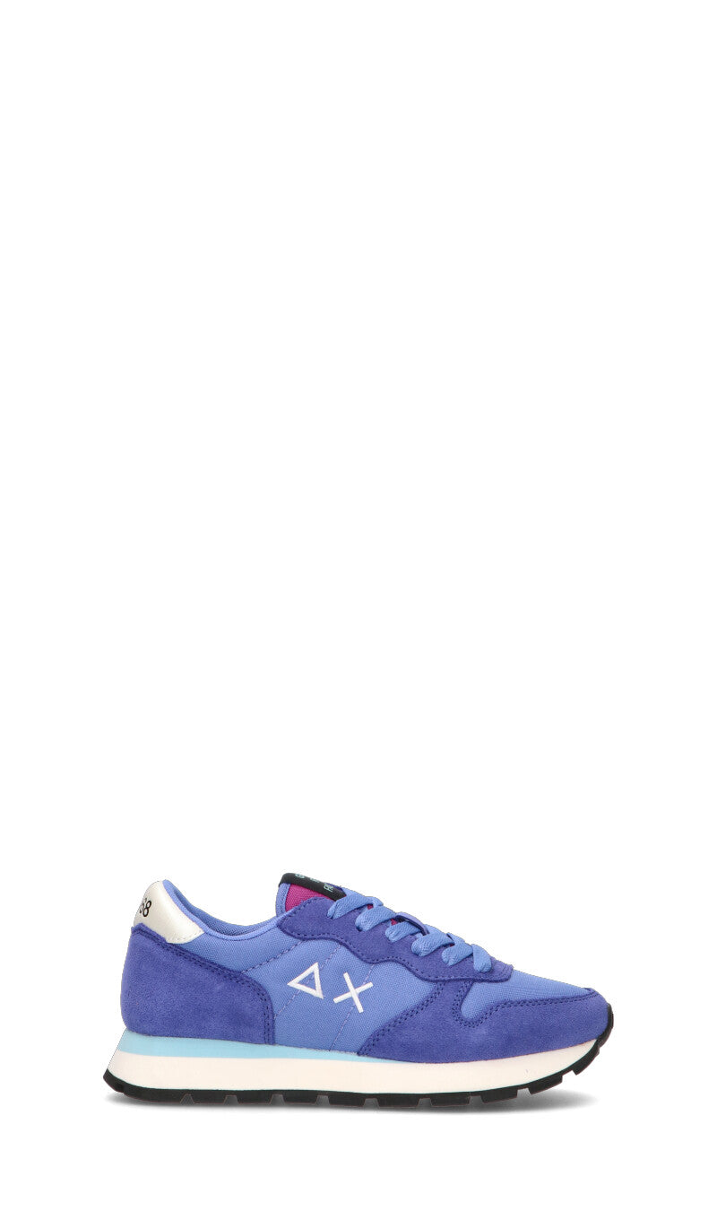 SUN68 Sneaker donna blu in pelle