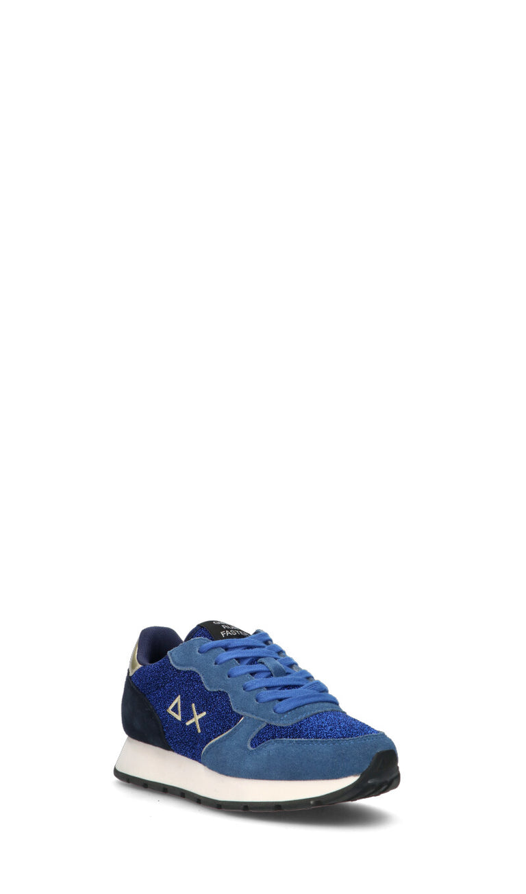 SUN68 Sneaker donna blu in suede