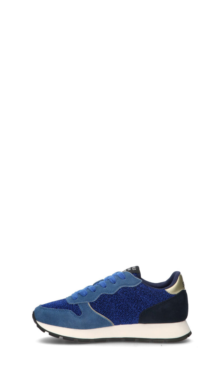 SUN68 Sneaker donna blu in suede