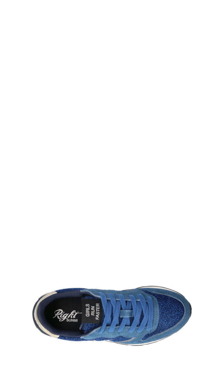 SUN68 Sneaker donna blu in suede