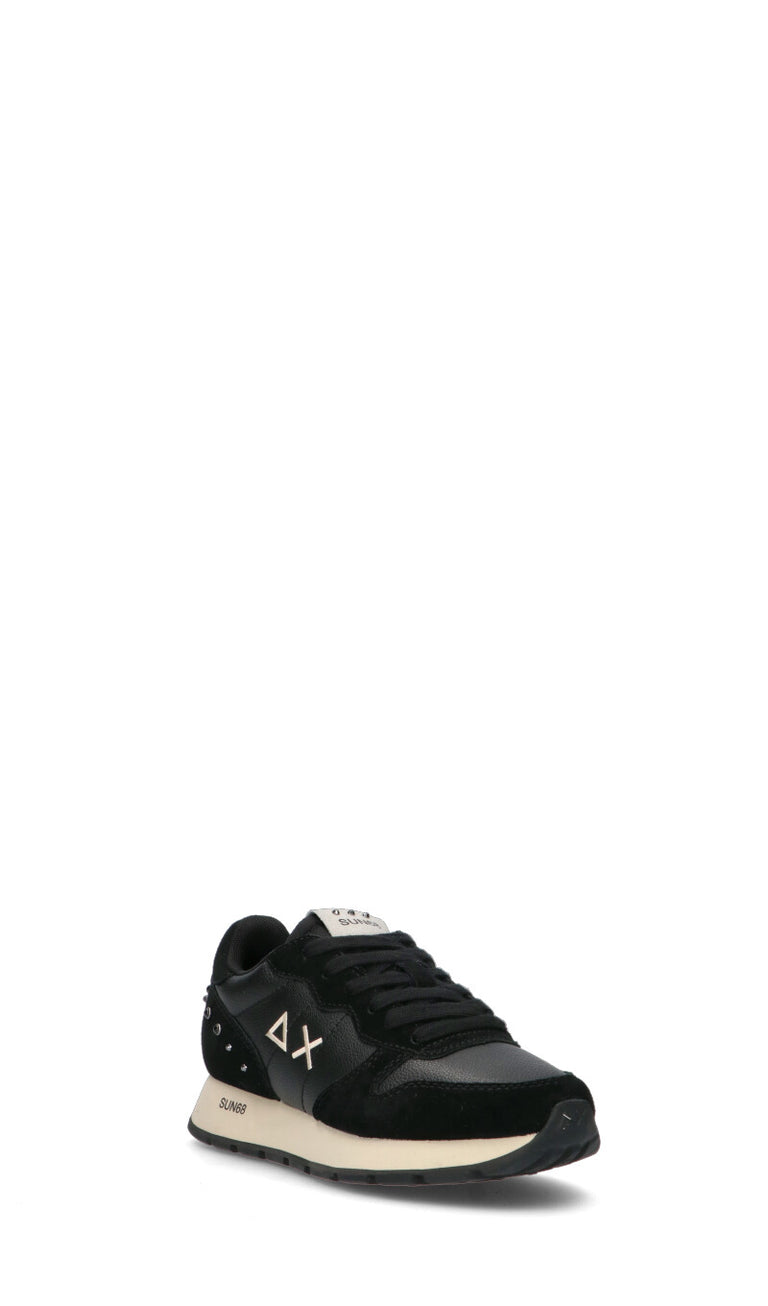 SUN68 Sneaker donna nera in suede