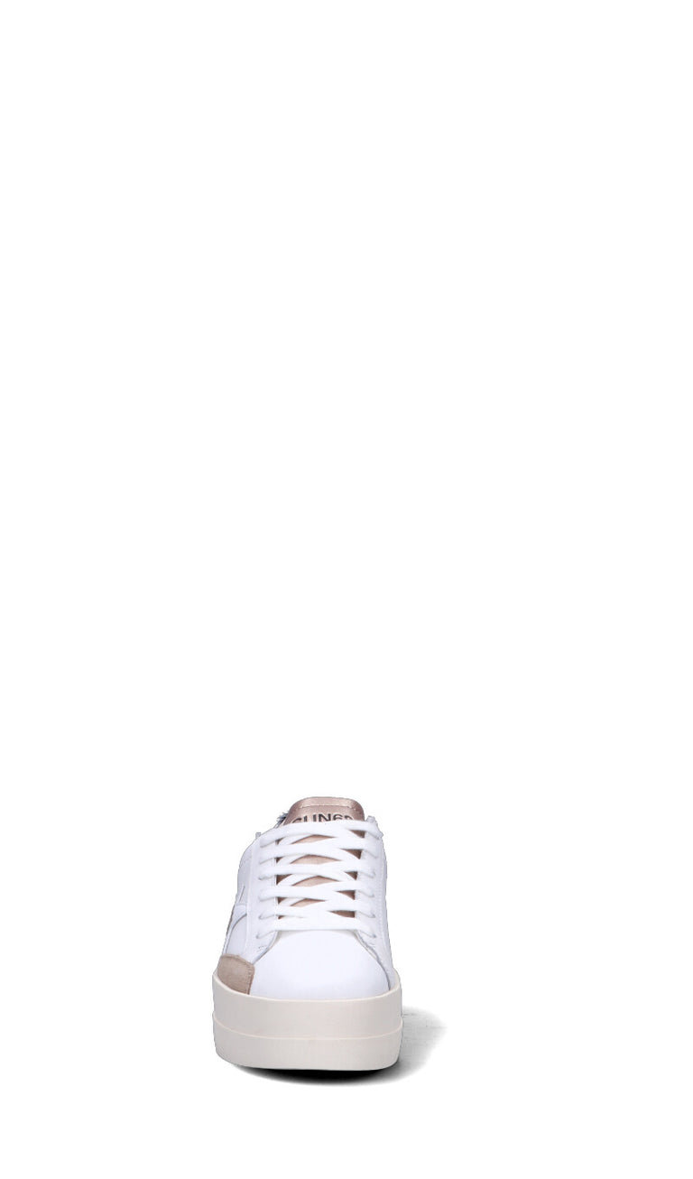 SUN68 Sneaker donna bianca in pelle