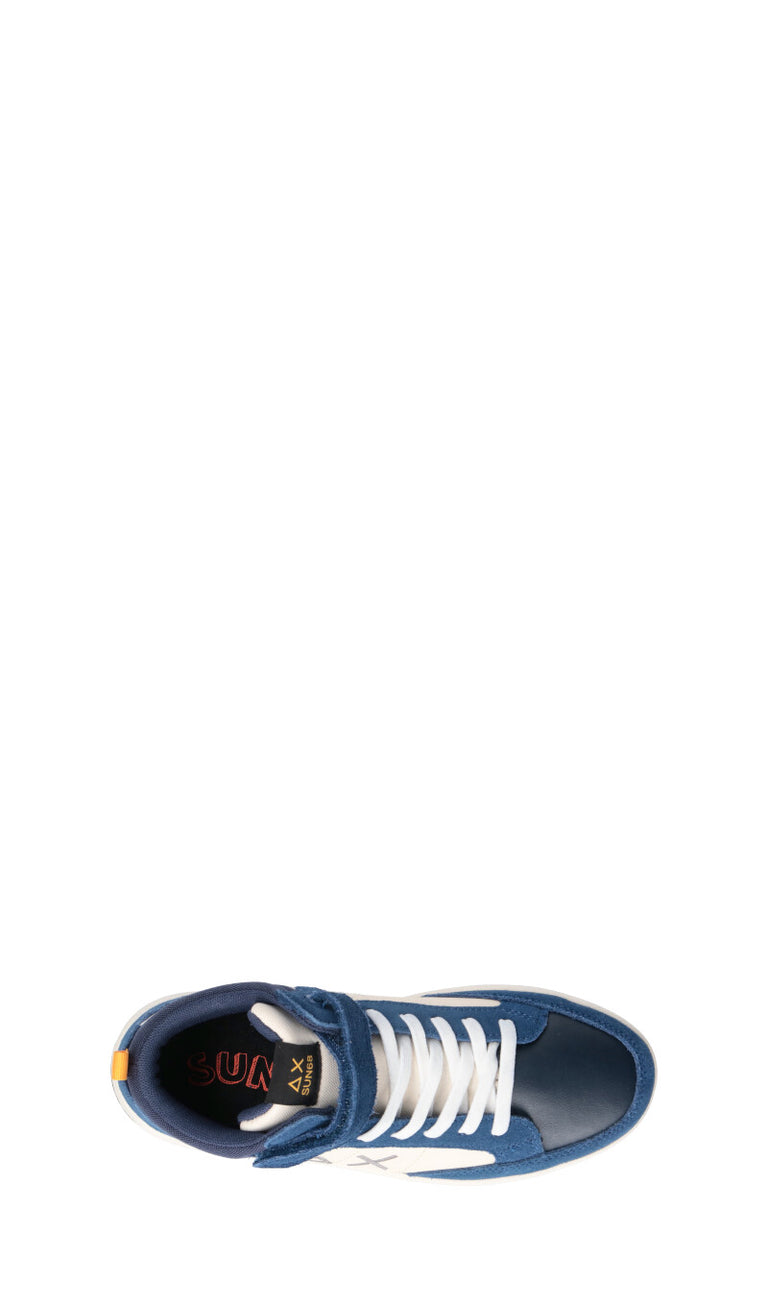 SUN68 Seaker ragazzo blu in suede