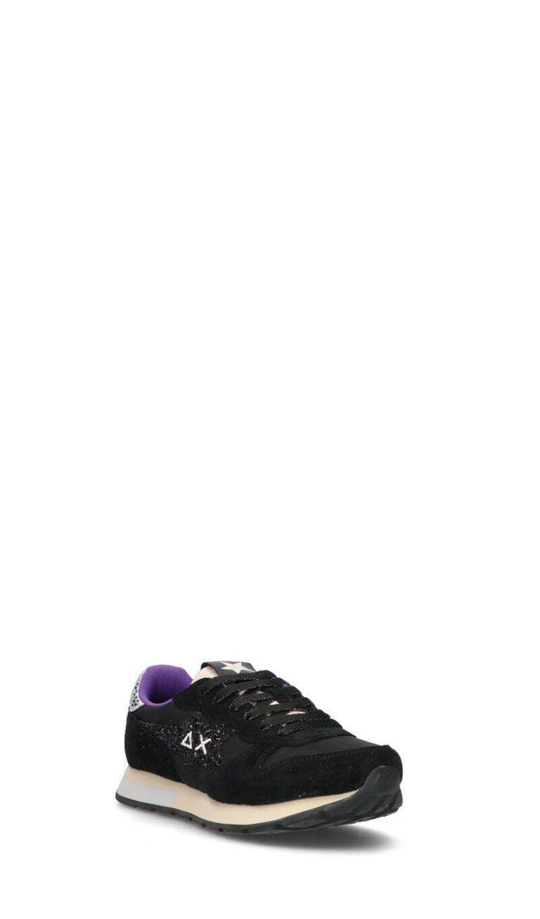 SUN68 Sneaker ragazza nera in suede