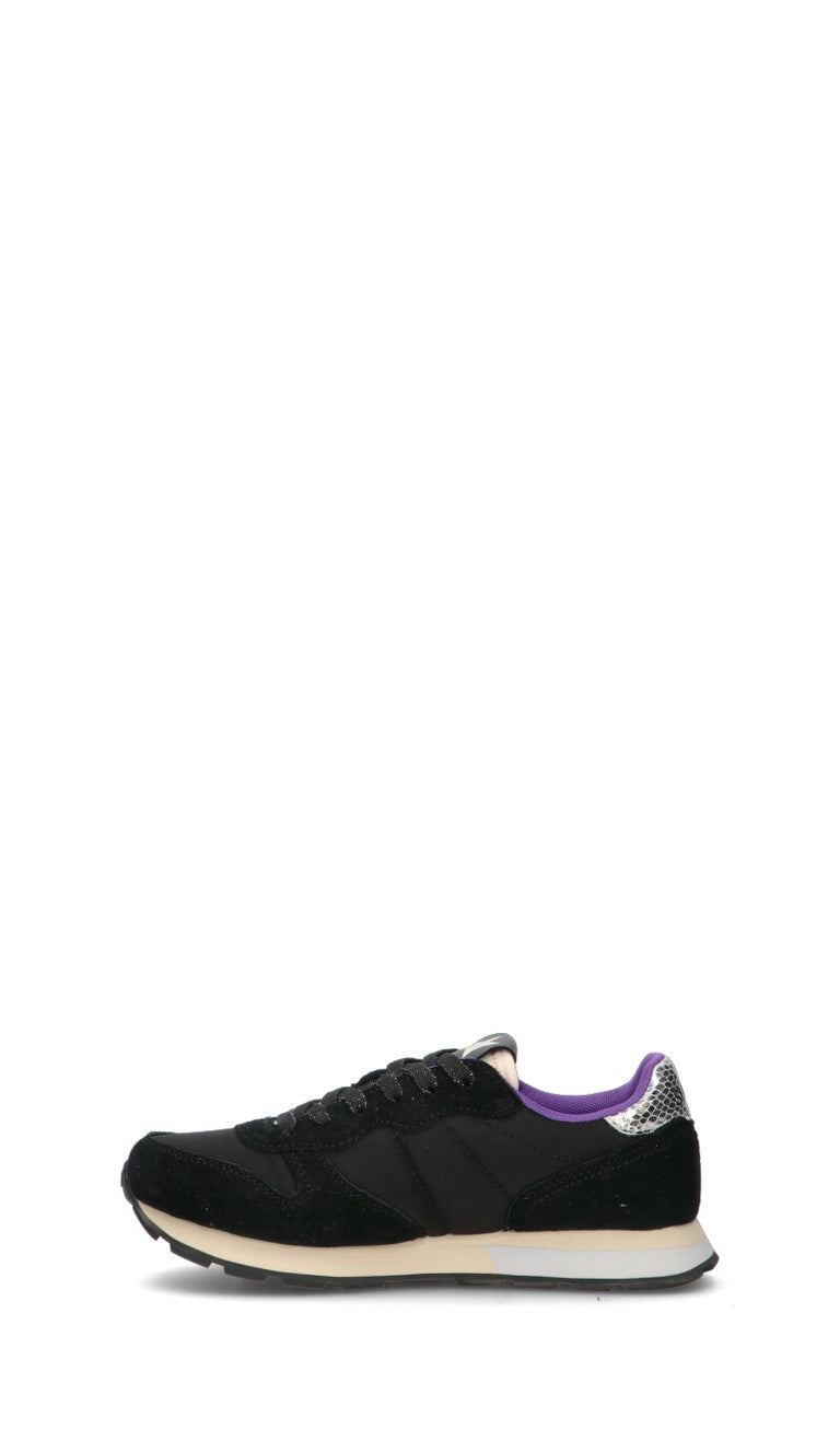 SUN68 Sneaker ragazza nera in suede