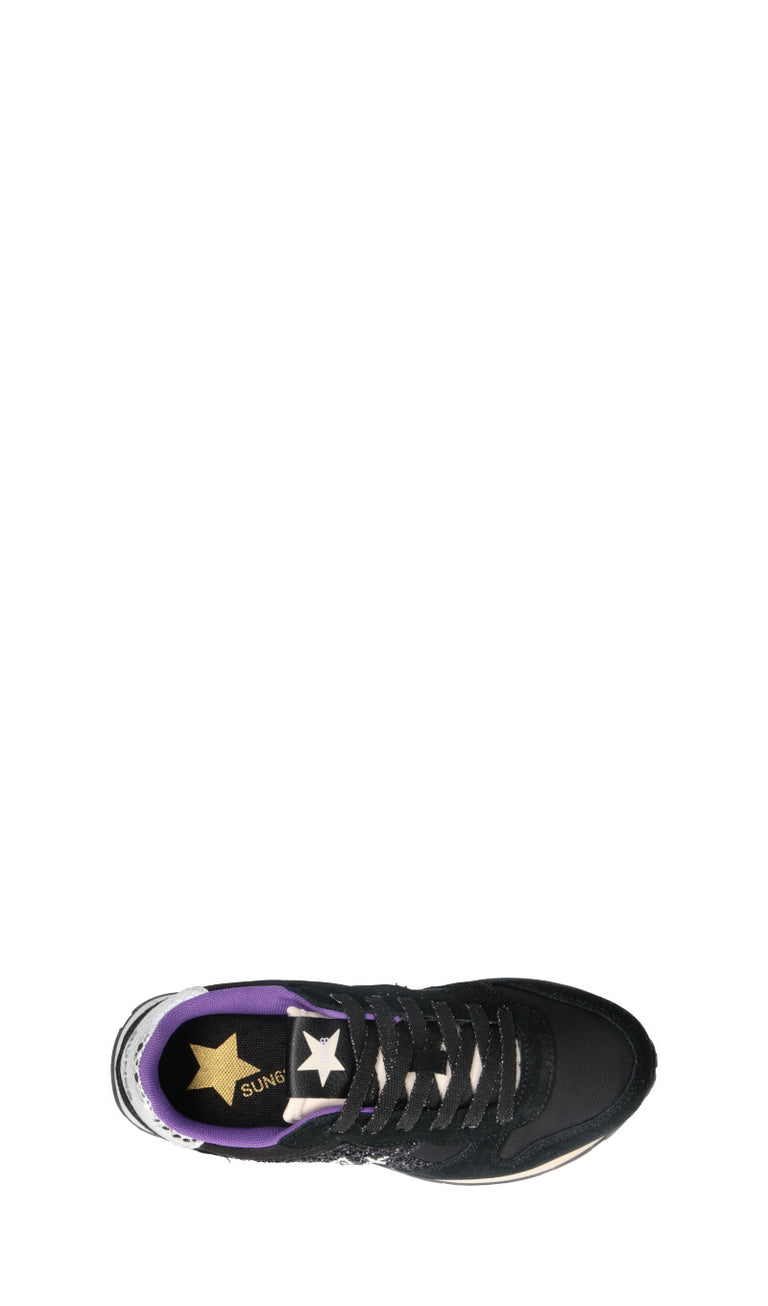 SUN68 Sneaker ragazza nera in suede