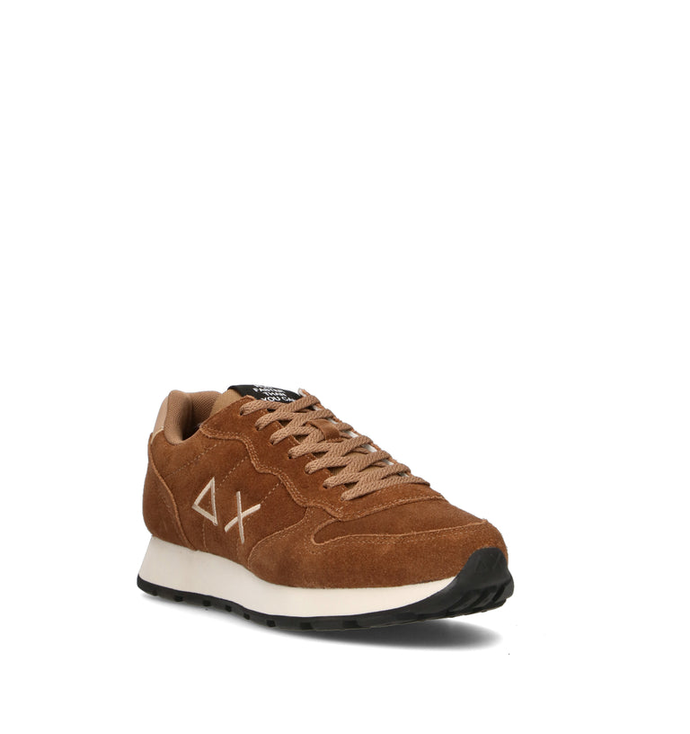SUN68 Sneaker uomo cognac in suede