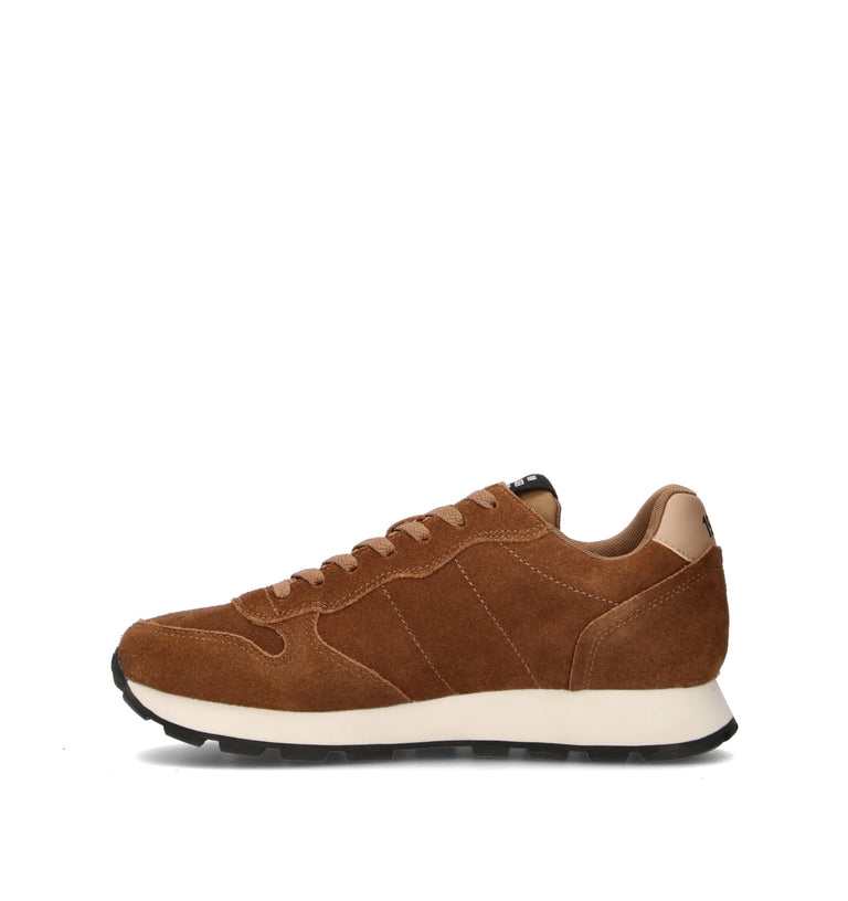 SUN68 Sneaker uomo cognac in suede