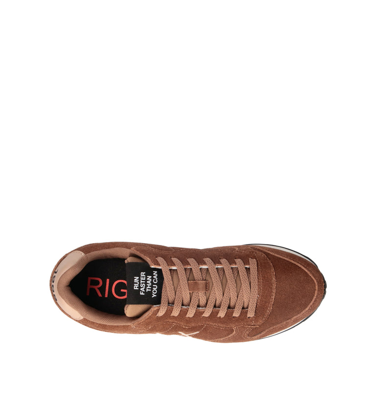 SUN68 Sneaker uomo cognac in suede