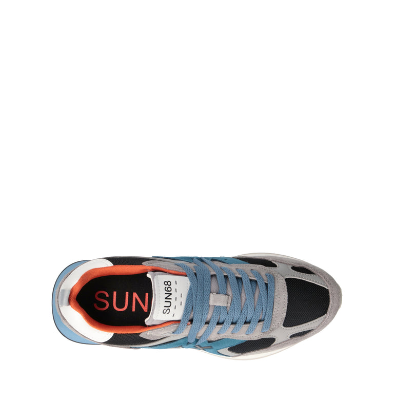 SUN68 Sneaker uomo grigia/azzurra