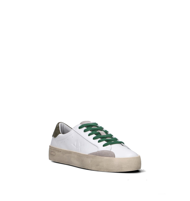 SUN68 Sneaker uomo bianca in pelle