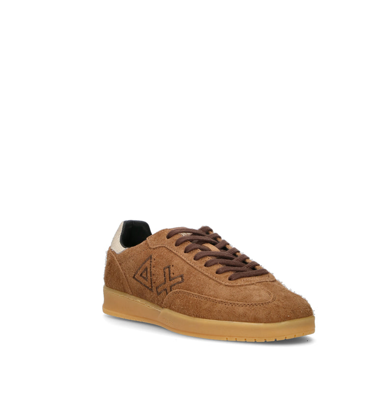 SUN68 Sneaker uomo cognac in suede
