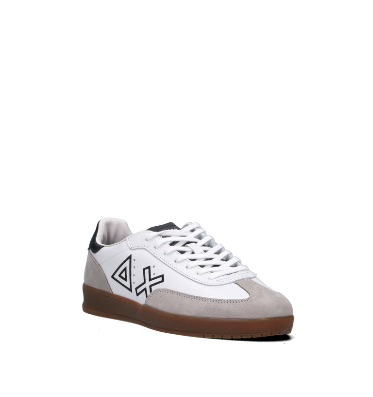 SUN68 Sneaker uomo bianca in pelle