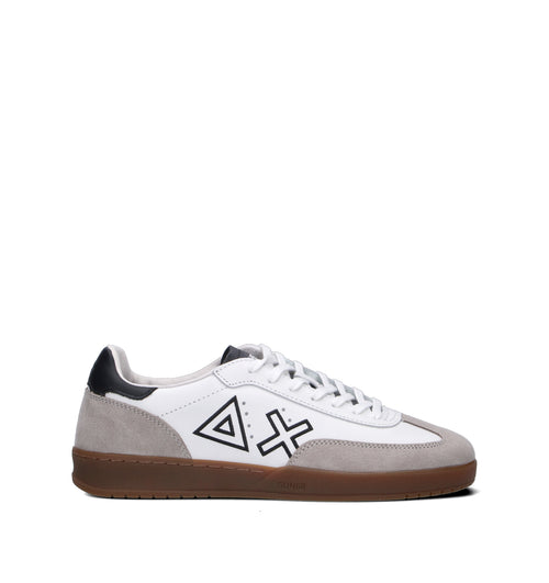 SUN68 Sneaker uomo bianca in pelle