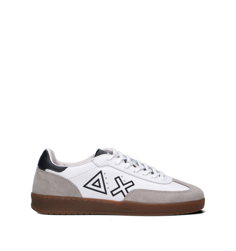 SUN68 Sneaker uomo bianca in pelle