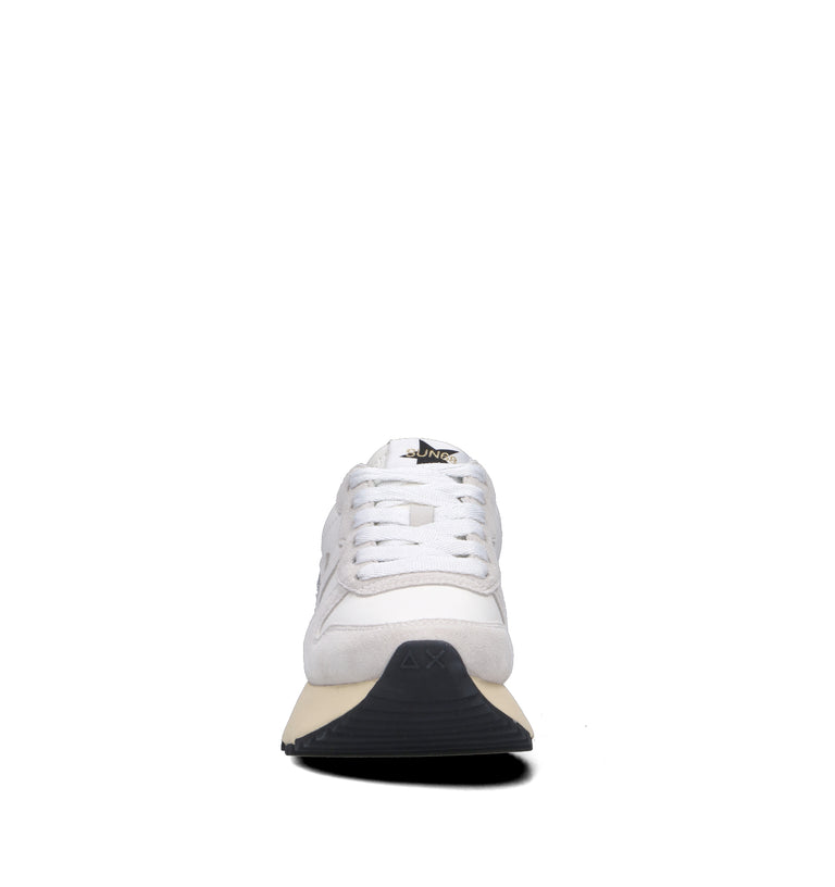 SUN68 Sneaker donna bianca/argento