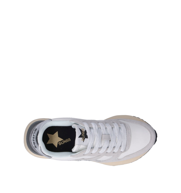 SUN68 Sneaker donna bianca/argento