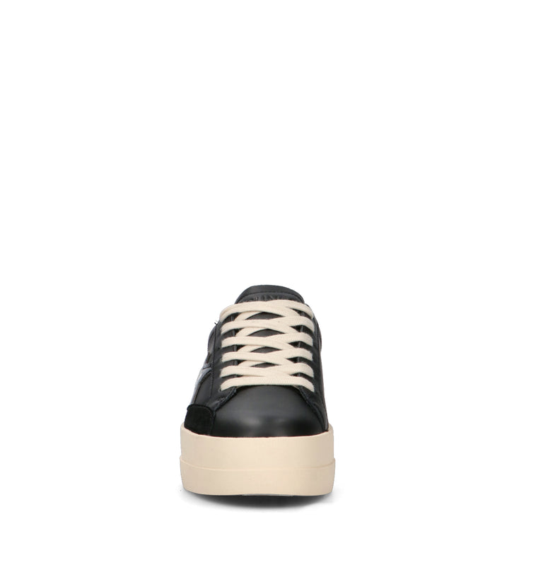 SUN68 Sneaker donna nera in pelle