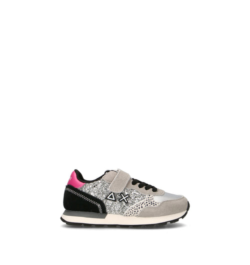 SUN68 Sneaker bimba argento