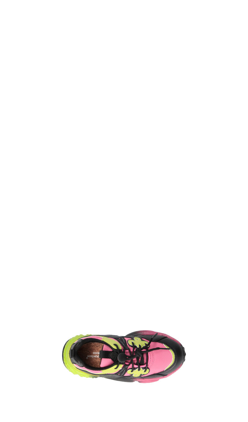FLOWER MOUNTAIN by Naturino Sneaker bimba rosa/nera/verde